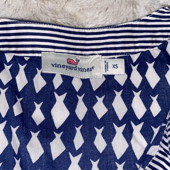 Vineyard vines Diamond Fish Tiered Top with tassels an excellent condition XS - Picture 7 of 15